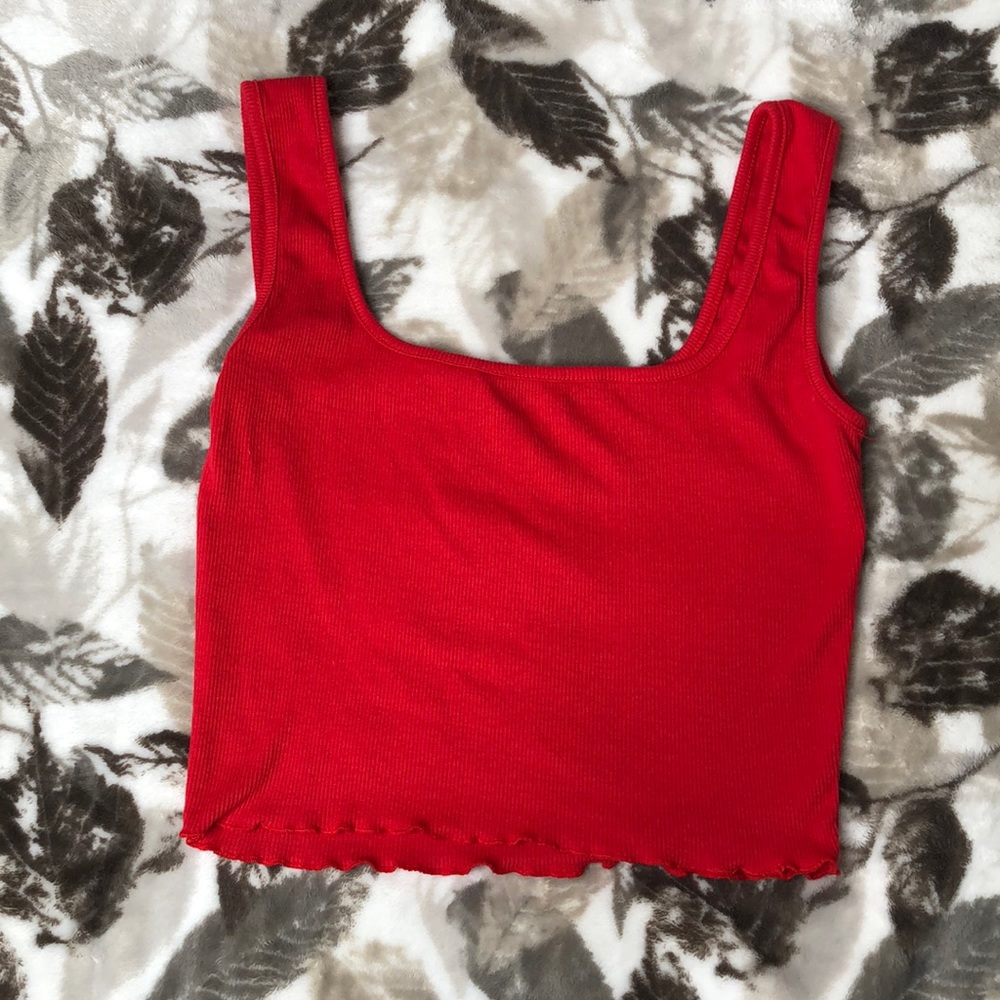 Red Crop Top